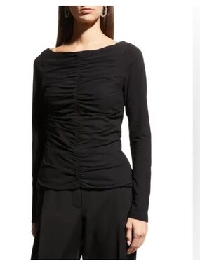 KHAITE - Lance Ruched Top in black Small